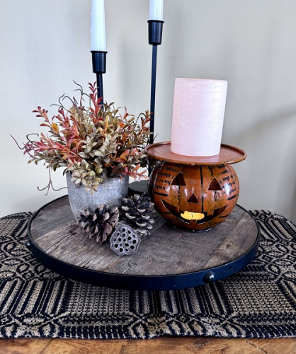 PUMPKIN CANDLE HOLDER *NEW* AVAIL JUNE 2026